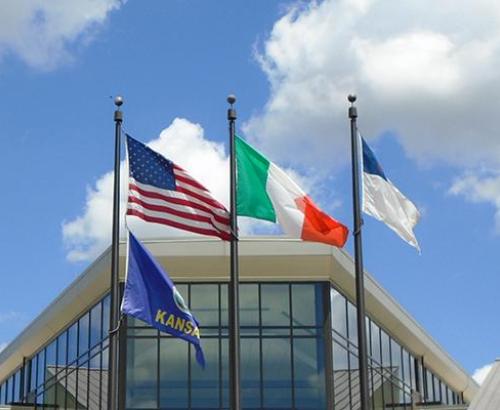 La bandera de Irlanda es un tricolor verde, blanco y anaranjado donde el verde representa la tradición gaélica de Irlanda, el anaranjado representa los seguidores de William of Orange en Irlanda y el blanco representa las aspiraciones por la paz entre si.