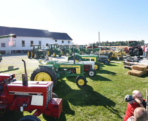 Drive your tractor to church