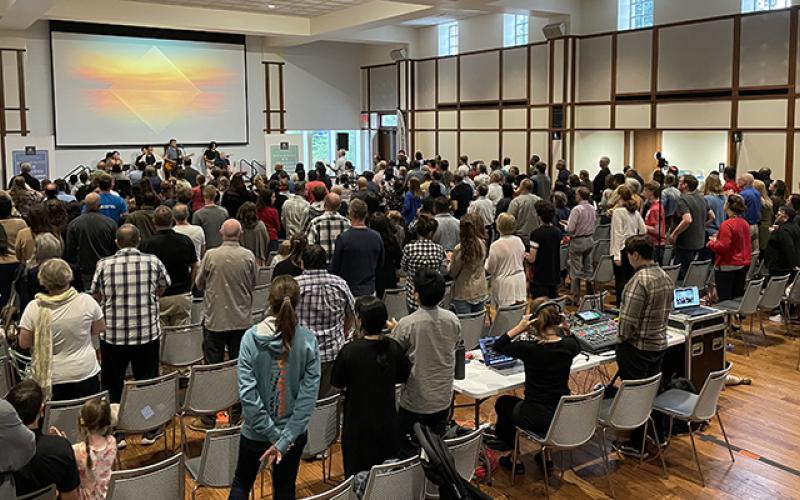 Nazarene missionaries gather for worship