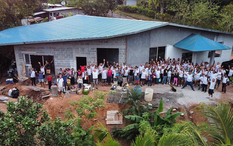 Construction at Cerro Cama Church of the Nazarene